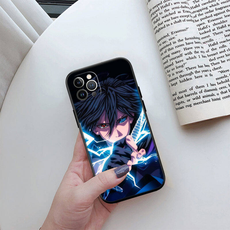 MH105 Naruto Uchiha Sasuke Phone Shell Case for iPhone 7 8 11 12 13 14 15 16 17 16E XS Pro Max XR X SE Air