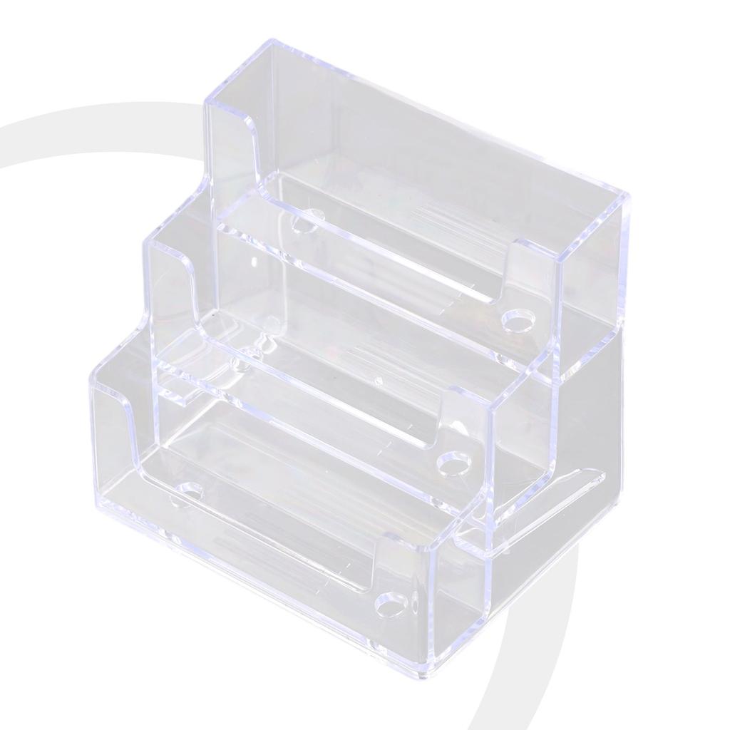Transparent Business Card Case  Acrylic Card Storage Box Multi-Layer Business Card Holder Capacity For Exhibitions