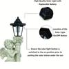 1pc 19.29 inch solar (right, left) angel sculpture, outdoor solar path light for garden, courtyard, villa, terrace