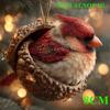 New Chestnut Squirrel Hedgehog Christmas Ornament Christmas Tree Pendant 2D Flat Print Acrylic Pendant