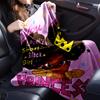 Black Princess Magic Celebration Blanket Flannel Blanket for Bed, Sofa, Camping, Hiking, Picnic Essentials, Gift for Family Fan Gifts