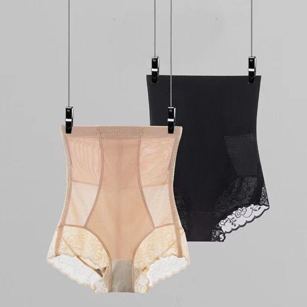 Lace Flower Postpartum Panties High Waist Hip Lift Shaper Tummy Control Shapewear Postpartum