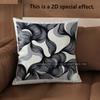 2D Abstract Black And White Geometric Pillow Covers Pattern Cushion Cover Suitable For Sofa Bedroom Car Pillow Cover