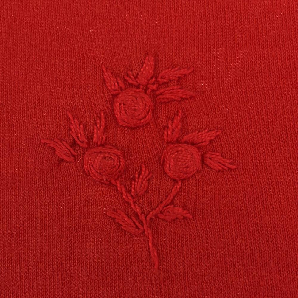 KENZO JUNGLE 90s Made in Italy Old flower embroidery Long sleeve sweater Women Used