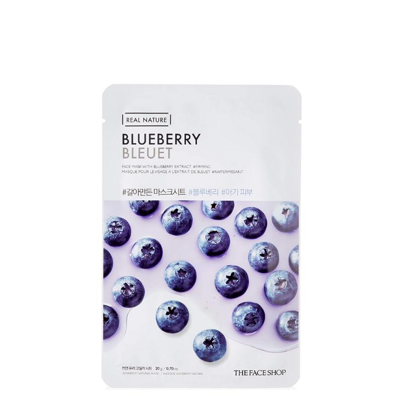 Real Nature Blueberry Face Mask Set (10 masks)