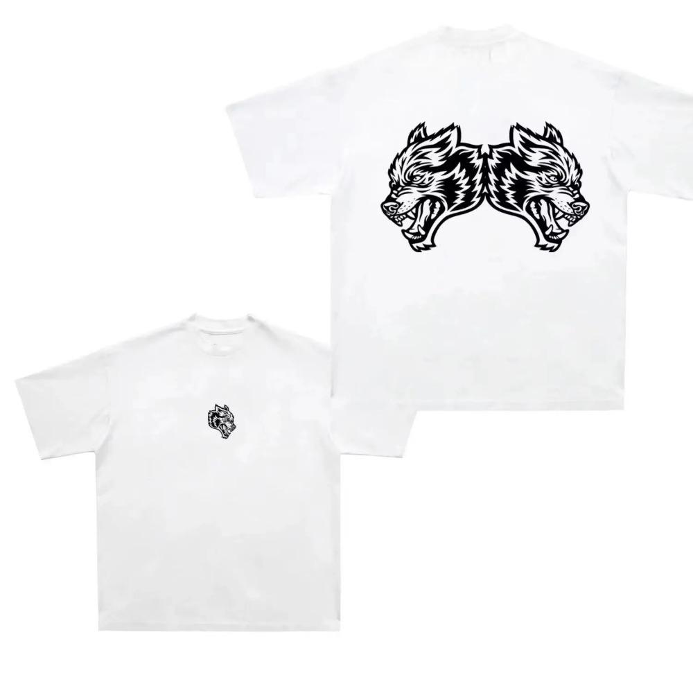 2025 Darc Sport Wolves T-Shirts Oversized Bodybuilding Gym Men Clothing Fugees Graphic Short Sleeve Top Tees Darcsport T Shirts