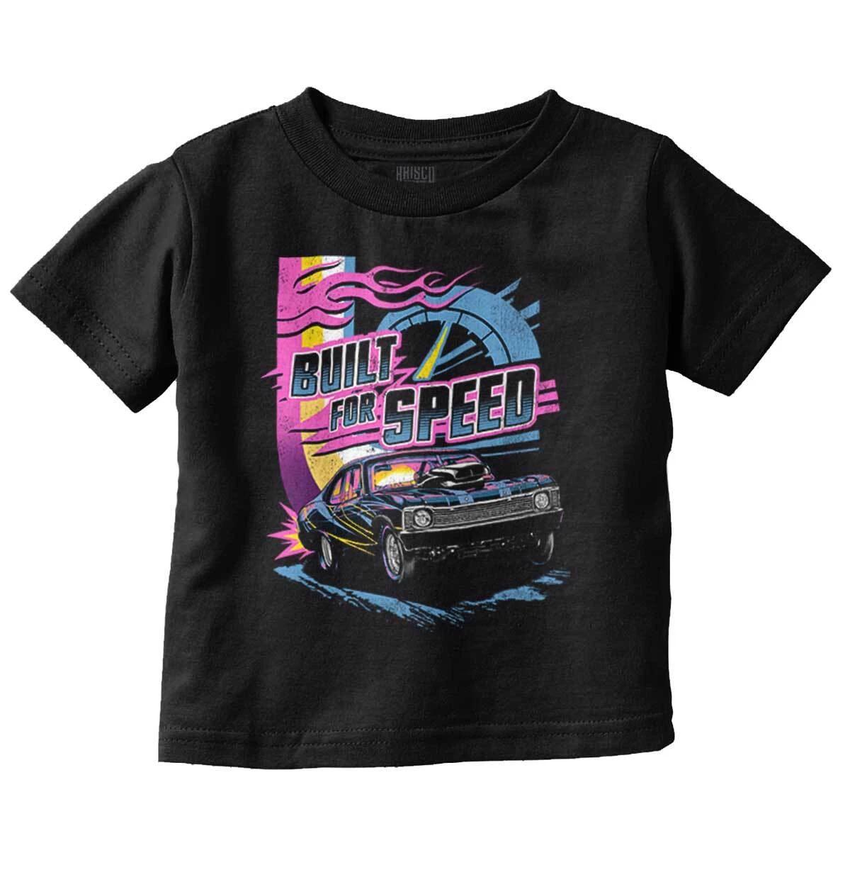 Vintage Built For Speed Racecar Sport Toddler Boy Girl T Shirt XXXL