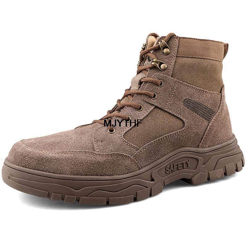 High Quality Work &Amp;  Boots Men Indestructible Shoes Puncture-Proof  Shoes For Security Boots Durable Work Boots 2022