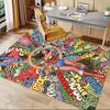 Wonder Woman Comic Book Carpet For Playroom Bedroom Living Room Sofa Home Decorkids Game Area Rug Nonslip Floor Mat
