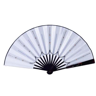 Opvouwbare Hand LED Ventilatoren Vouwventilator Chinese Gloeiende Handventilatoren Feestverlichting Dj Bar Club Ventilatoren Voor Festival Dans Cadeau Voor Feest