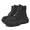 Men Platform Ankle Boots Fashion Personalized Design Shoes Brand High Quality Motorcycle Boots Casual Outdoor Zipper Shoes 39-44