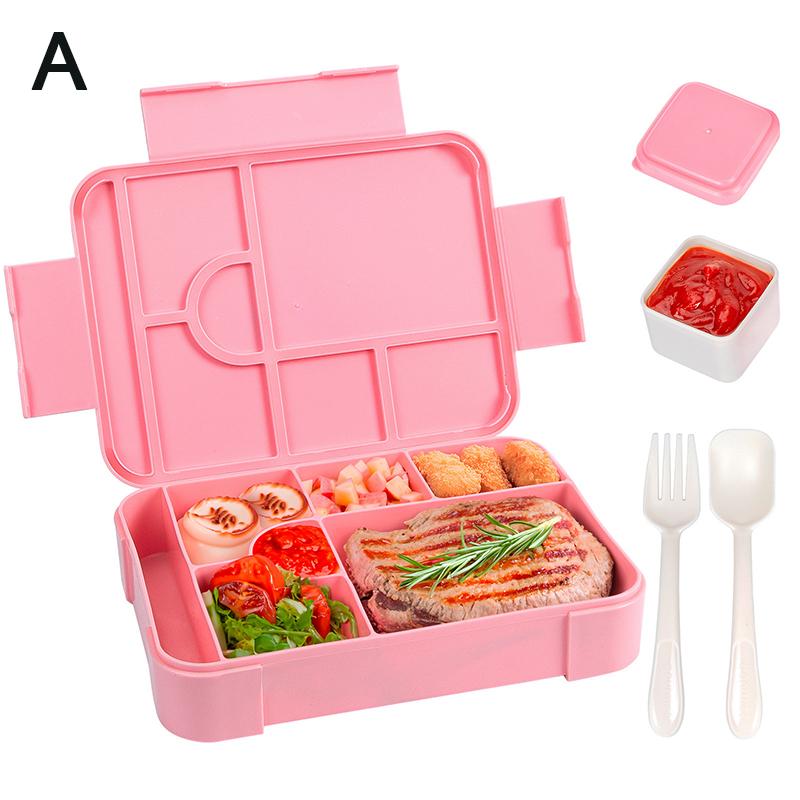 

37Oz Adorable Cartoon Printed Bento Box Microwavable Divided Lunch Box Leakproof Bpa-Free Snack Food Container For School Picnic