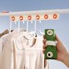 Removable Fabric Clothing Clip Foldable Travel Clothes Drying Rack Hanging Socks Organizer Outdoor