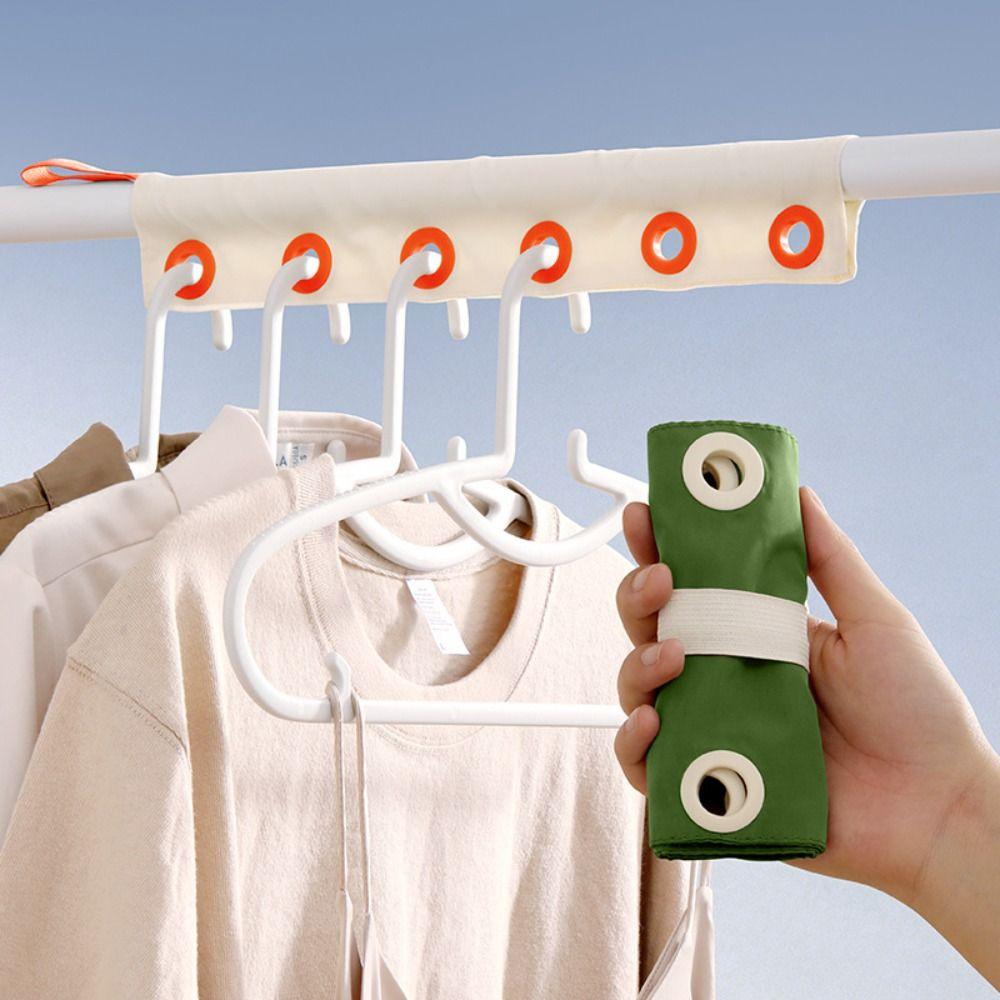 Removable Windproof Hanger Foldable Hanging Socks Organizer Fabric Clothing Clip Indoor Use