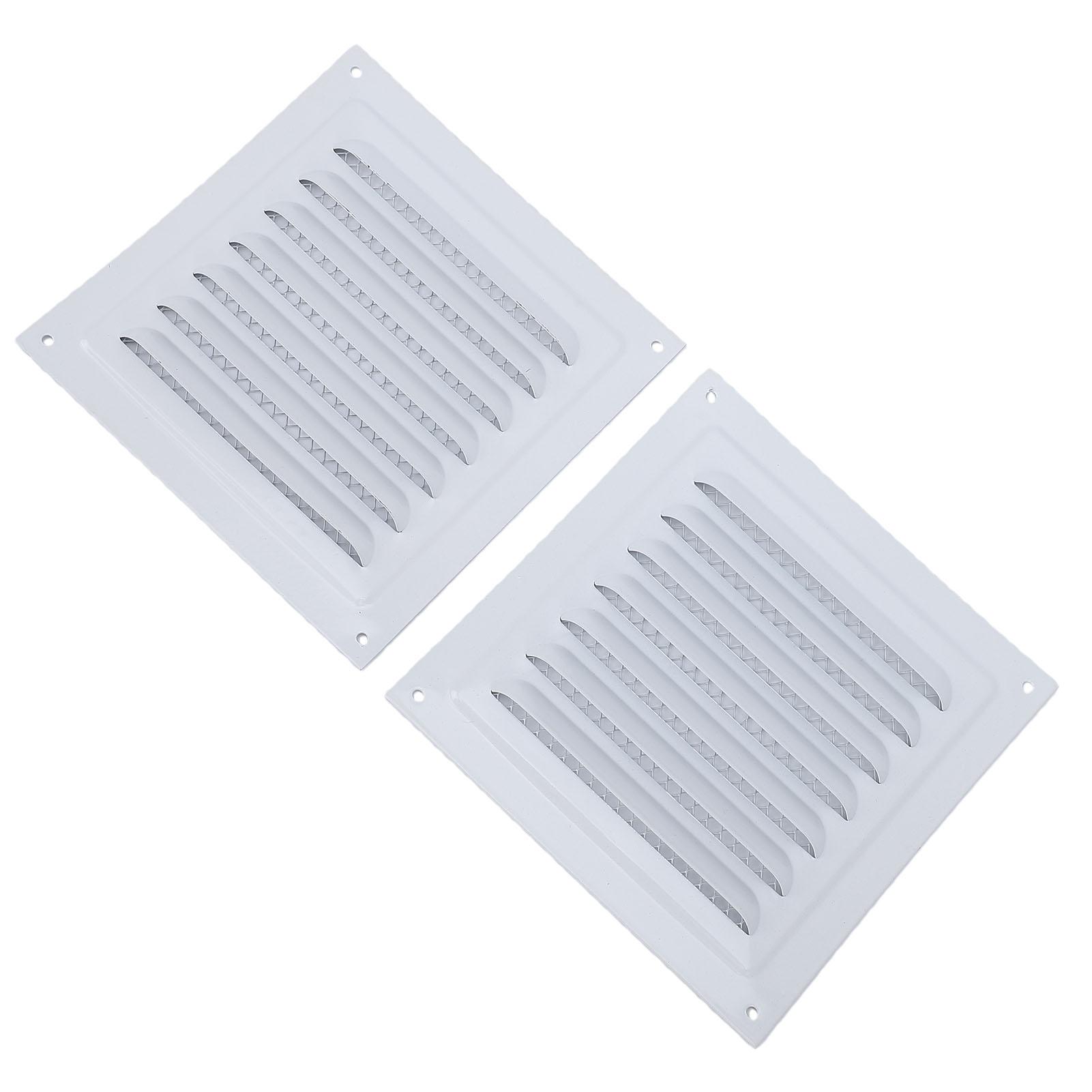 

2PCS Vent Cover White Color Aluminum Mesh Shape Ventilation Register Cover for Attic Garage Ceiling