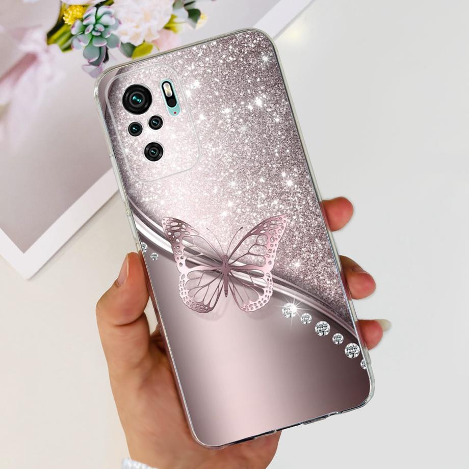 For Xiaomi Redmi Note 10 4G 5G Case Redmi Note 10 Pro 10 Lite Cover Soft TPU Slicone Clear Bumper Mi Note10 Lite Beautiful Capas