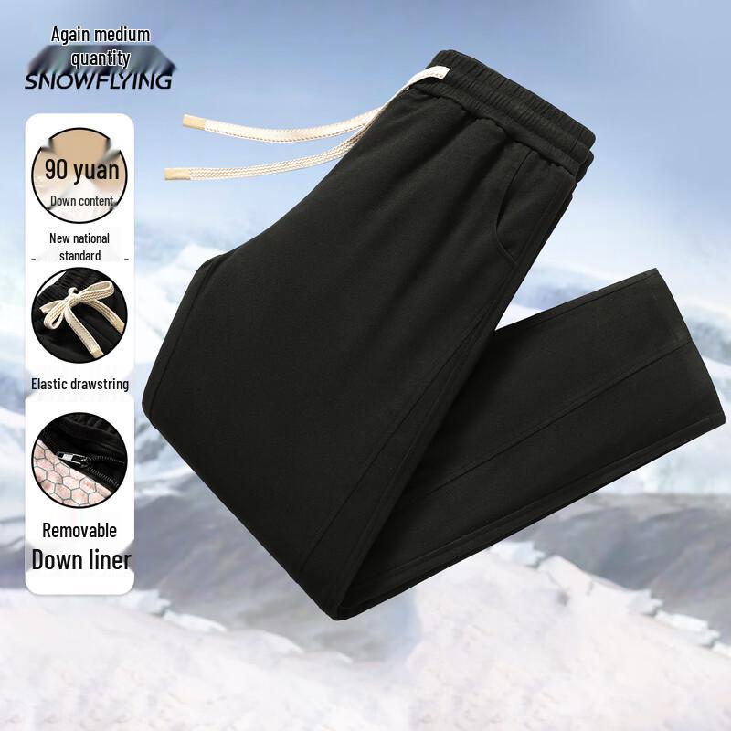 Xuezhongfei Women's Winter Warm Straight-Leg Down Pants