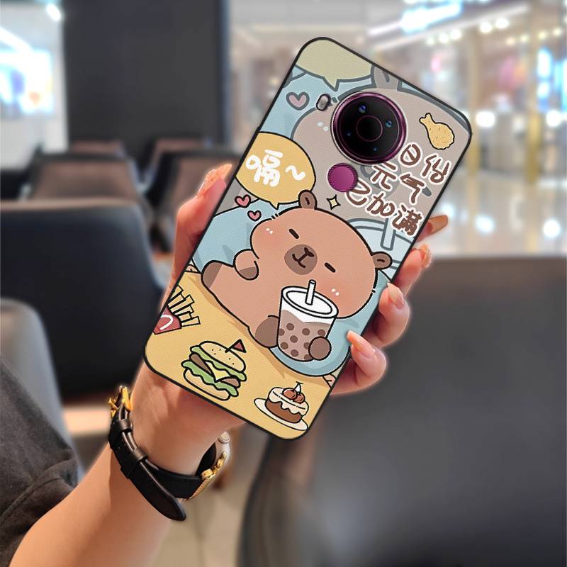 Shockproof Couple Phone Case For Nokia 5.4 Durable Phone Pouch Dirt-resistant Protective Anti-knock TPU Graffiti Cute