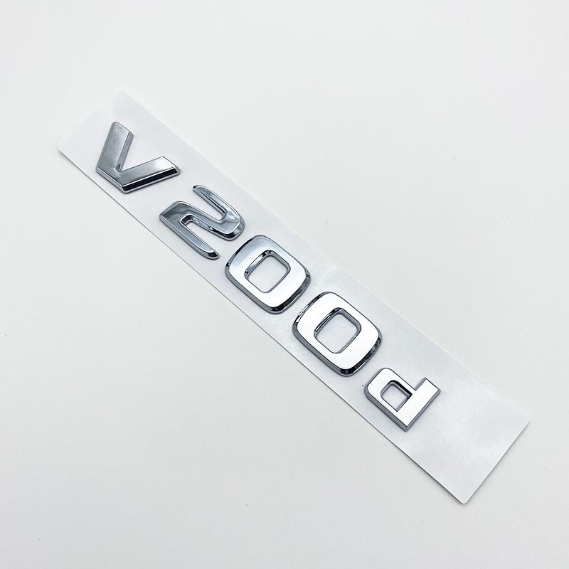 3D Letters V200d V220d V250d V300d V350d ABS Emblem for Mercedes Benz V Class Car Fender Badge Trunk Nameplate Logo Sticker