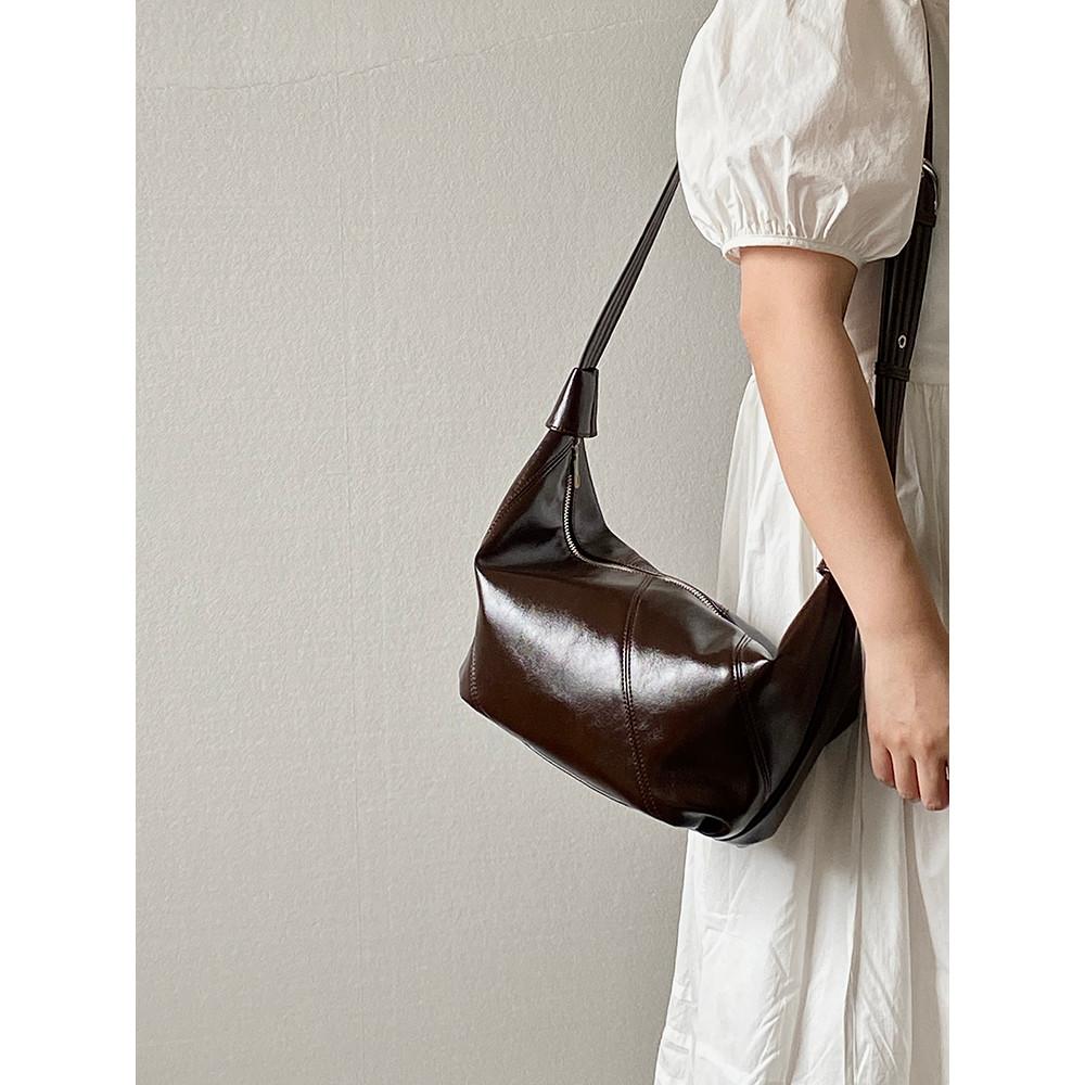 IELGY Ladies Deer Niche Design New Style Female Bag Retro Lazy Loose Sense Shoulder Bag Commuter Casual Messenger Bag