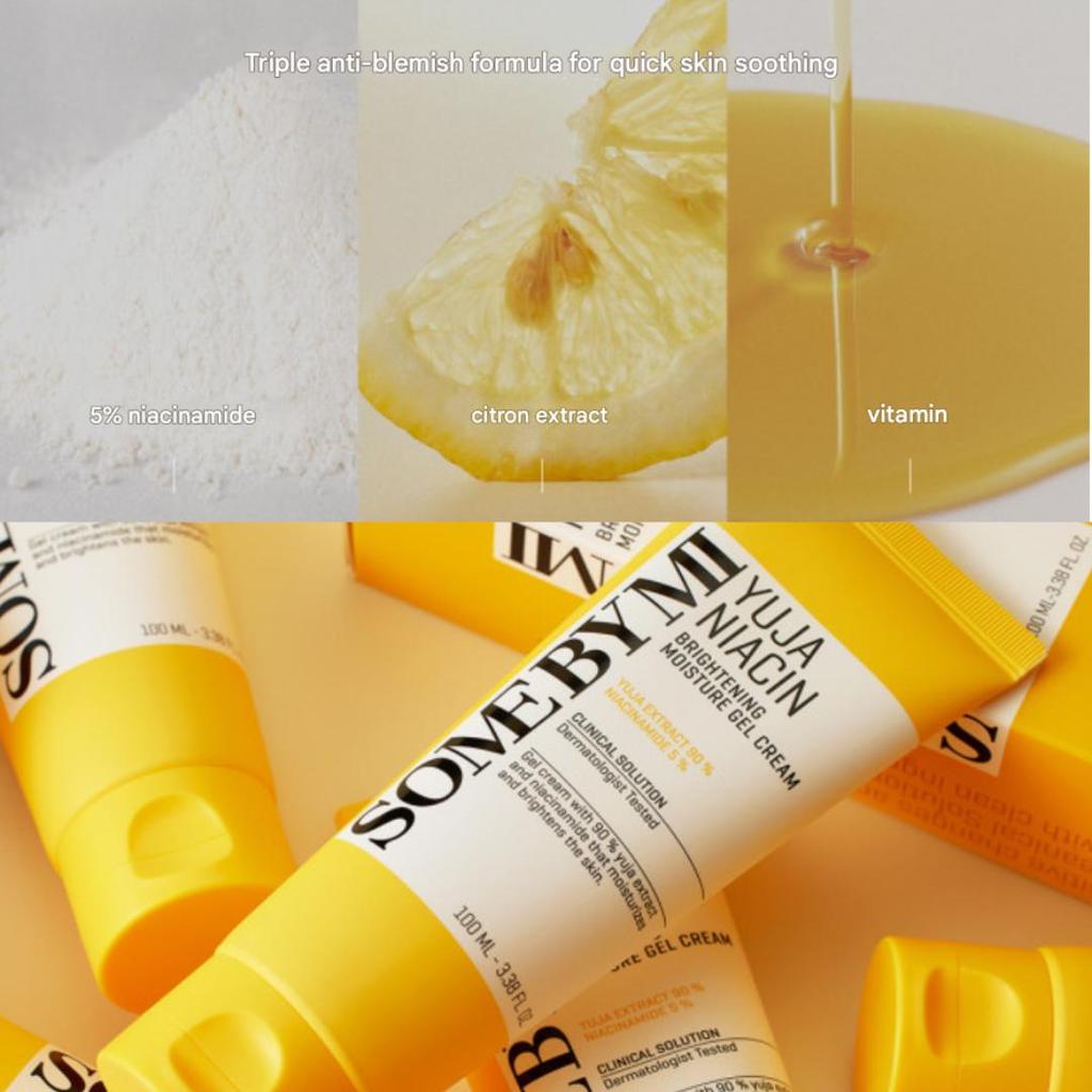 SOME BY MI Yuja Niacin Brightening Moisture Gel Cream 100ml (3 Options)
