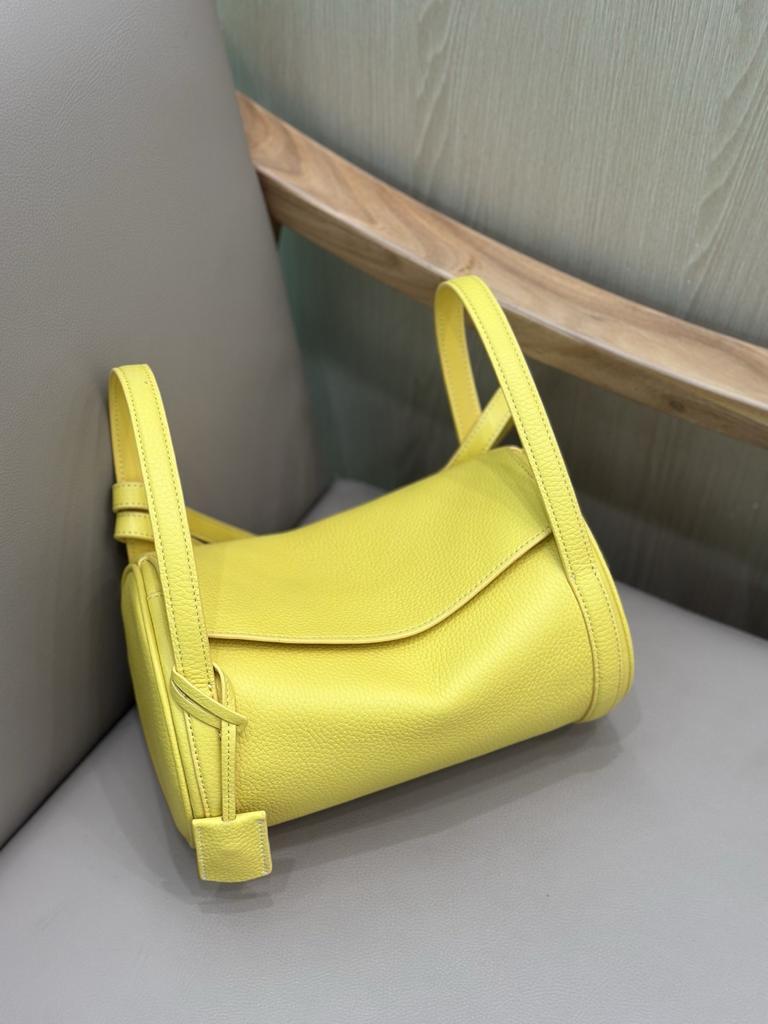 Ralph's 2025 New Pen Holder Bag, First Layer Cowhide, High-end Pillow Bag, Women's Underarm Bag, One Shoulder Messenger Bag, Women's.