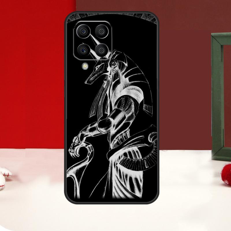 Égypte Néfertiti Anubis Ankh Étui Pour Samsung Galaxy M52 M32 M12 M54 M34 M14 M35 M56 M06 M55 M15 M11 M13 M16 M36 M31 M53