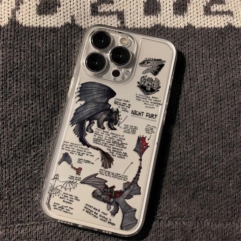 HOT Lovely Toothless Fury Dragon New Phone Case For iPhone 17 16 16e 15 14 13 12 11 Mini Pro Max X XR XSMax 7 8 Air Plus