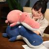 Cute Simulation Round Flamingo Doll Plush Toy Crocodile Doll Children'S Company Soothing Pillow Rag Doll