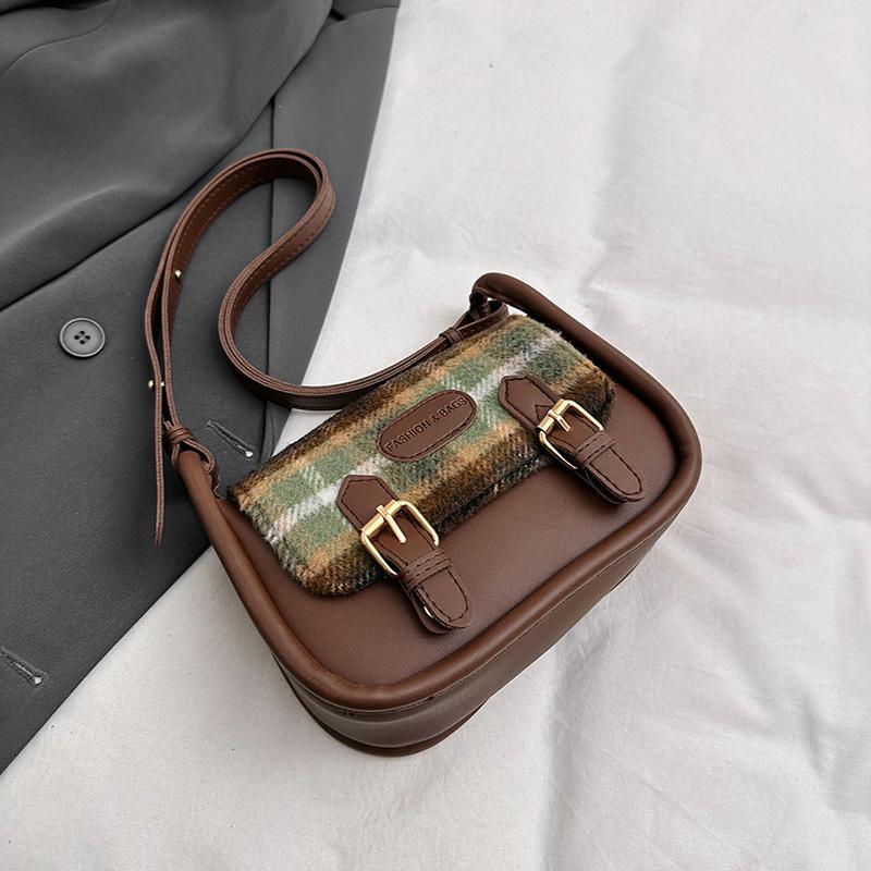 Simple casual small square bag new bag women's fashion trend shoulder bag retro personalized women's messenger bag