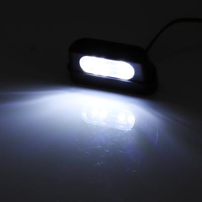 Universelle 12V 4-LED Motorrad Kennzeichenbeleuchtung Rückseitige Kennzeichenbeleuchtung Mit E-Prüfzeichen Rücklicht Motorradblinker Leuchte