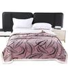 New Double-Layer Leaf Jacquard Lambswool Throw Blanket