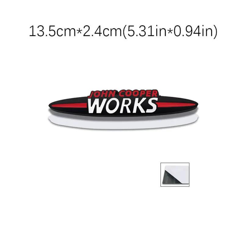 Pegatina de coche de letras originales JOHN COOPER WORKS para MINI JCW calcomanía decorativa tridimensional con logo para parrilla delantera de carrocería modificada