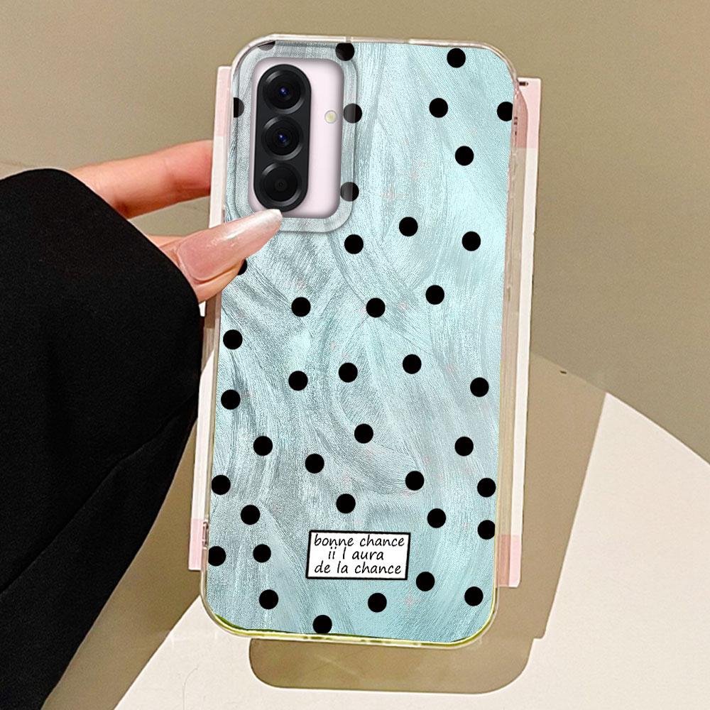 

Черный чехол для телефона с круглыми точками для Samsung Galaxy A55 A56 A36 A26 A16 A53 A06 A14 A24 A34 A54 A15 A25 A35 A12 Женский Девичий Чехол Samsung Galaxy A15 белый