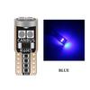 10Pcs T10 W5W 6SMD 3030 Super Bright LED Canbus No Error Car Interior Reading Dome Lights Auto Parking Lamp Wedg
