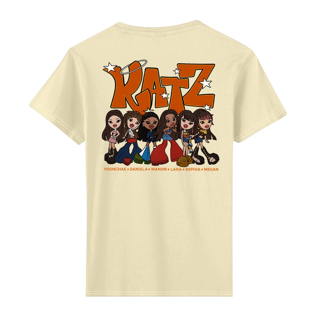 Women's Casual Printed T-shirt Round Neck Pullover Short Sleeve Top