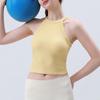 Women's Ribbed Halter Sports Bra & Yoga Tank Top