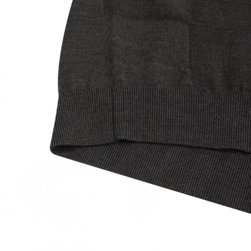 Daks 26ss Wool Blend Mixed Check Collar Knit Dmp1swtl201kk