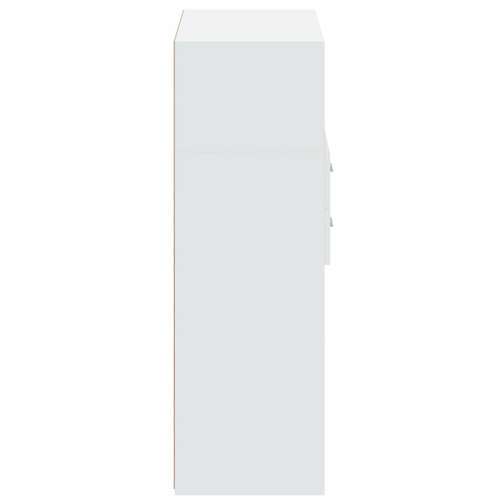 Highboard White 80 x 42.5 x 124 cm Particleboard