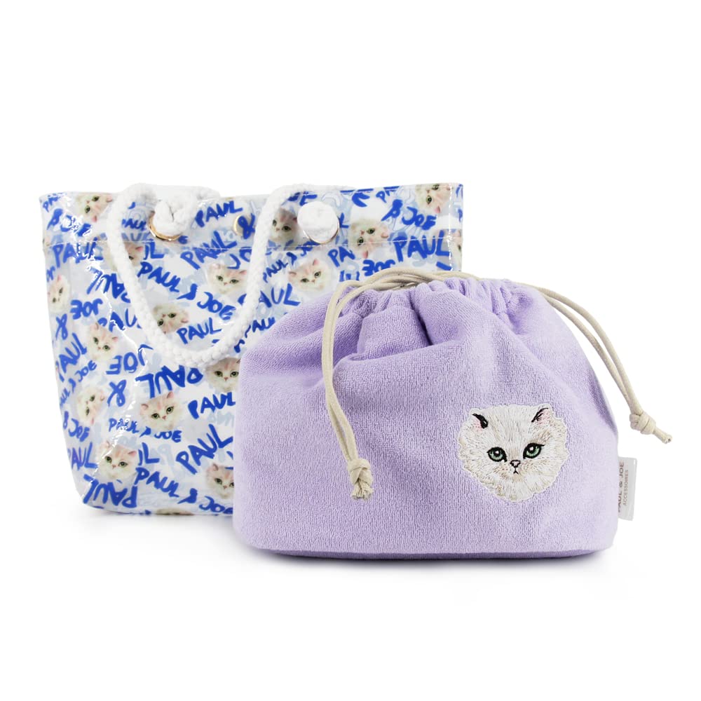 Paul & Joe ACCESSOIRES Mini Tote Bag with Drawstring, PVC, Gypsy, PJA-B772