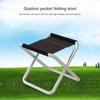 Portable Folding Stool, Mini Size Camping Stool Aluminum Alloy Stool for Travel