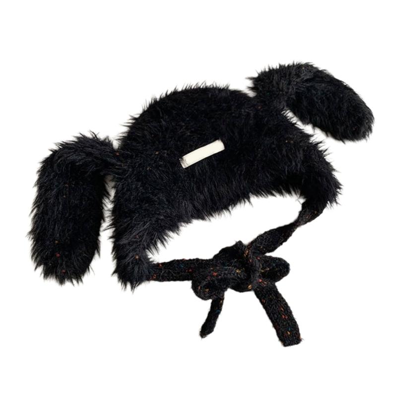 Thick Plush Hat With Long Ear Comfortable Pullover Trapper Hat For Teens And Adult Winter Activity Everyday Use Headwear