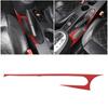 Red Carbon Fiber Handbrake Bottom Cover Trim For Seat Leon 2008-12