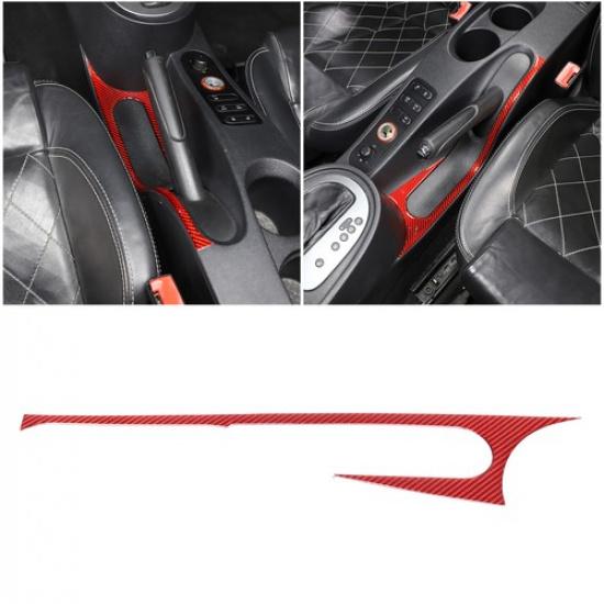 Red Carbon Fiber Handbrake Bottom Cover Trim For Seat Leon 2008-12