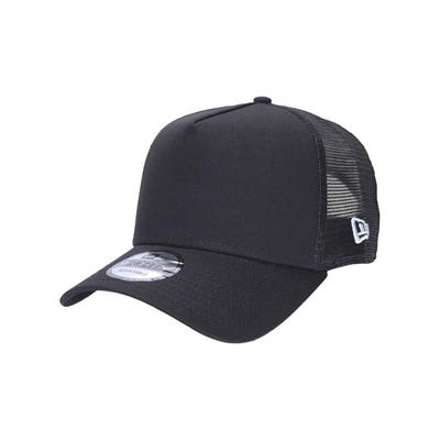 New Era 9FORTY Mesh Cap Logo Men's Baseball Hat Solid Black Free Size
