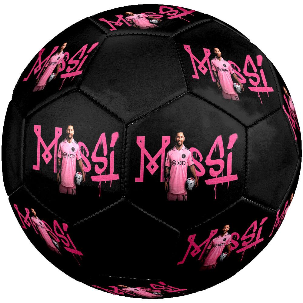 Poster Lionel Messi formato 5 Pallone da Calcio, colorato, adatto a tutte le età, cucito a macchina, materiale PVC, qualità da competizione, durevole e ad alto rimbalzo