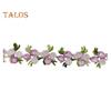15 Yards Flower Lace Trim Ribbon Polyester Embroidered Lace Applique Strip Flower Lace Ribbon Sewing Fabric for DIY Crafts Wedding Decorations