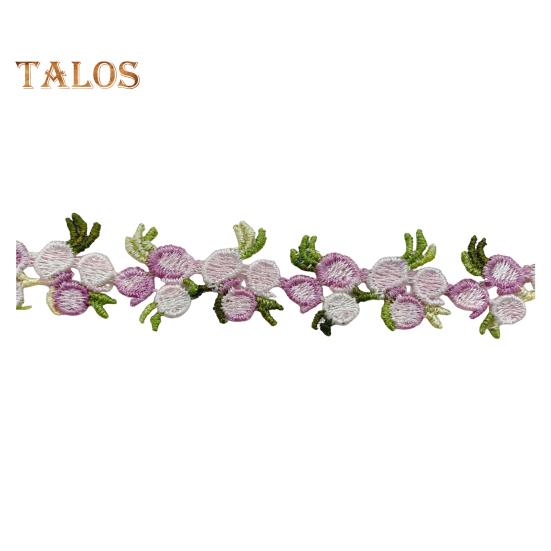 15 Yards Flower Lace Trim Ribbon Polyester Embroidered Lace Applique Strip Flower Lace Ribbon Sewing Fabric for DIY Crafts Wedding Decorations