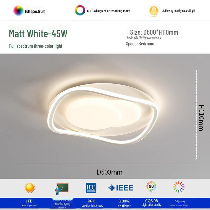 

Современный минималистичный потолочный светильник 2024 года: Полный спектр защиты глаз для гостиной, спальни и кабинета Three Color Change