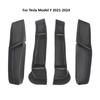 Car Door Side Storage Box for Tesla Model Y Juniper 2021-2025 Front Rear Door Handle Armrest Tray Organizer Car Accessories